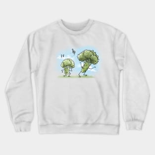 Happy broccoli dad & son Crewneck Sweatshirt